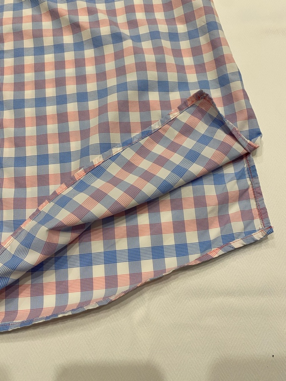 Columbia PFG Women L Plaid Button-Down Shirt - Light Blue & Light Pink - Picture 5 of 8